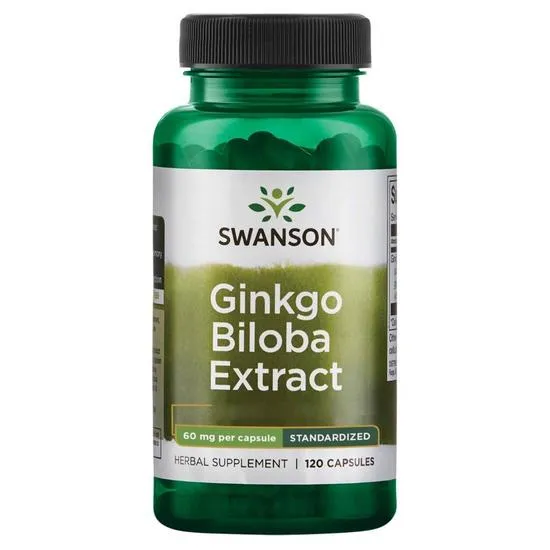Swanson Ginkgo Biloba Extract 60Mg Capsules 120 Capsules