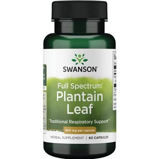 Swanson Full Spectrum Plantain Leaf Capsules