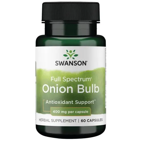 Swanson Full Spectrum Onion Bulb 400mg Capsules