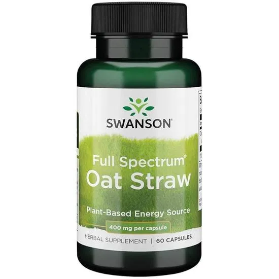 Swanson Full Spectrum Oat Straw 400mg Capsules