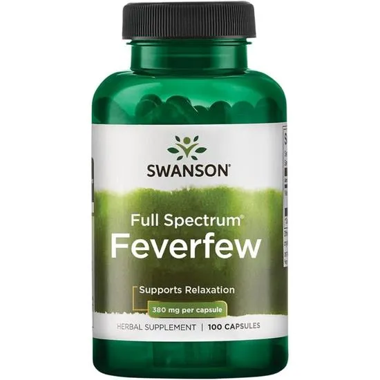 Swanson Full Spectrum Feverfew 380mg Capsules