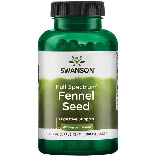 Swanson Full Spectrum Fennel Seed 480mg Capsules