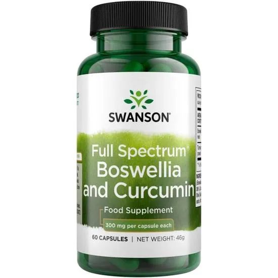 Swanson Full Spectrum Boswellia & Curcumin 300mg Capsules
