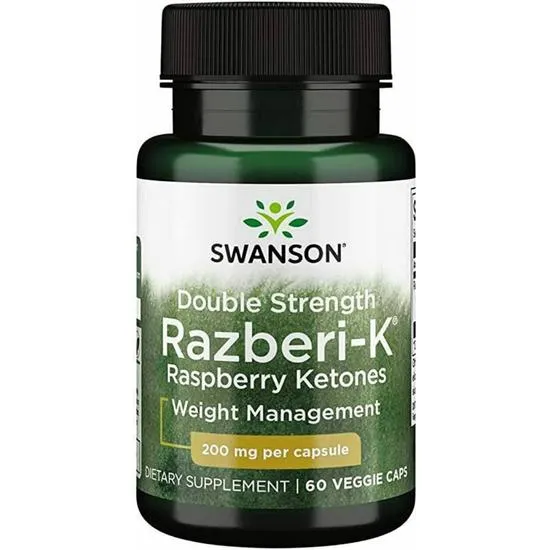 Swanson Double Strength Razberi-K 200mg Capsules