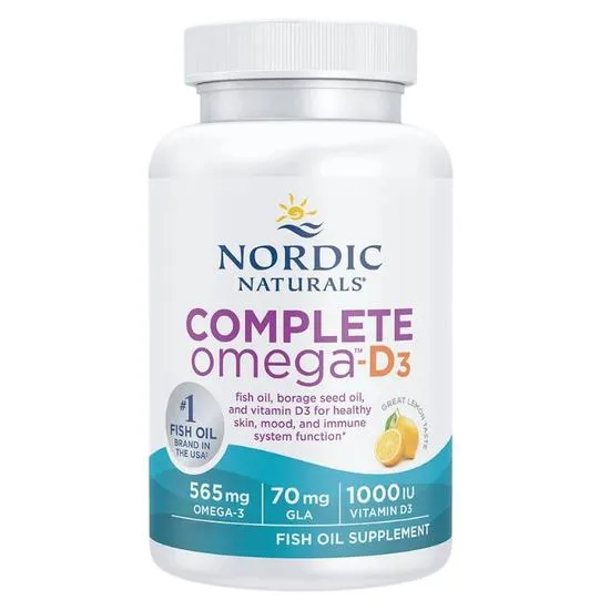 Nordic Naturals Complete Omega D3 565mg Lemon Softgels