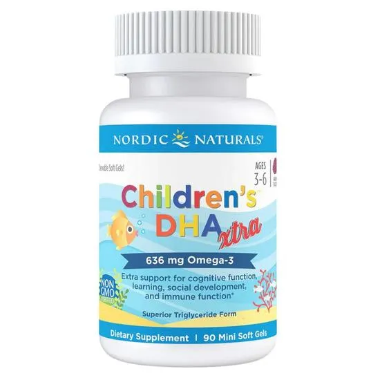 Nordic Naturals Children's DHA Xtra 636mg Berry Punch Mini Softgels