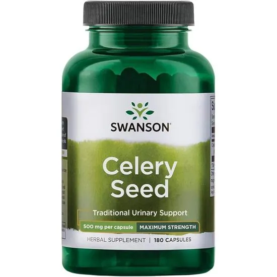 Swanson Celery Seed 500mg Capsules