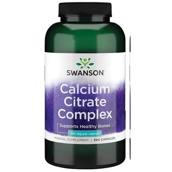 Swanson Calcium Citrate Complex 250mg Capsules