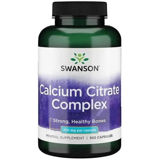 Swanson Calcium Citrate Complex 250mg Capsules