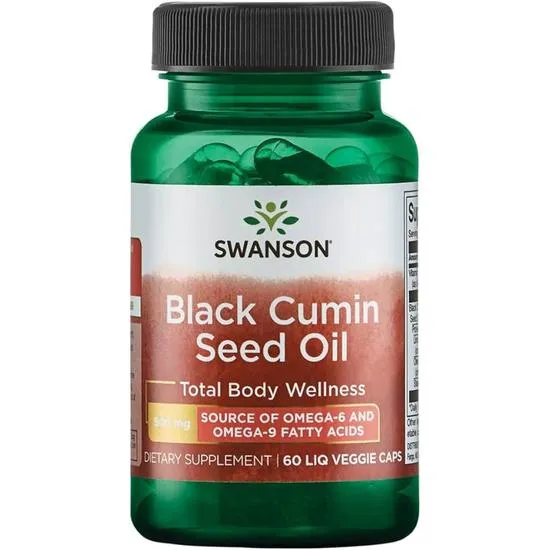 Swanson Black Cumin Seed Oil 500mg Capsules