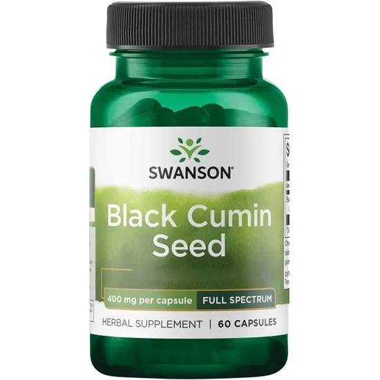 Swanson Black Cumin Seed 400mg Capsules
