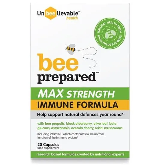 Unbeelievable Health Bee Prepared Immune Formula Max Strength Capsules