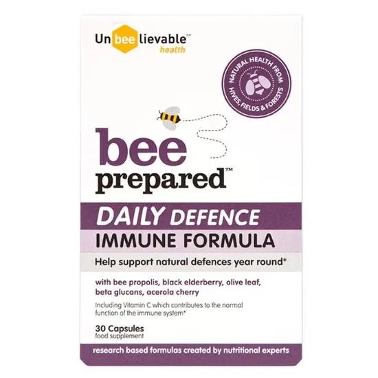 Unbeelievable Health Bee Prepared Daily Defence Immune Formula Capsules