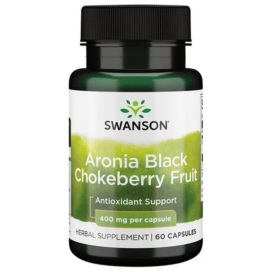 Swanson Aronia Black Chokeberry Fruit 400mg Capsules