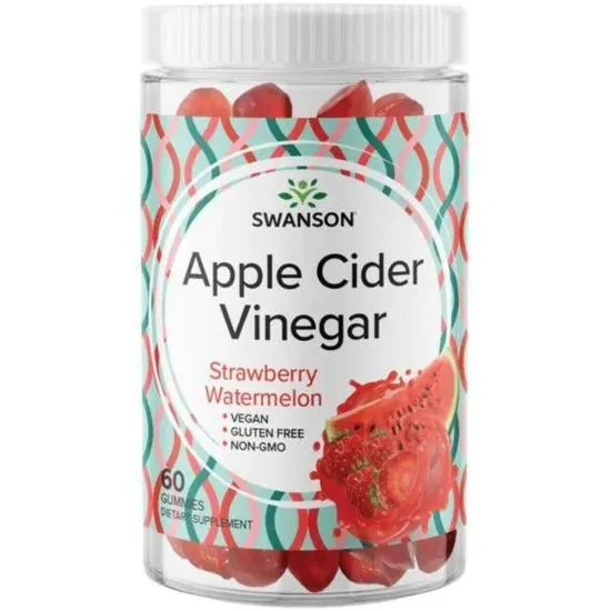 Swanson Apple Cider Vinegar Strawberry Watermelon Gummies
