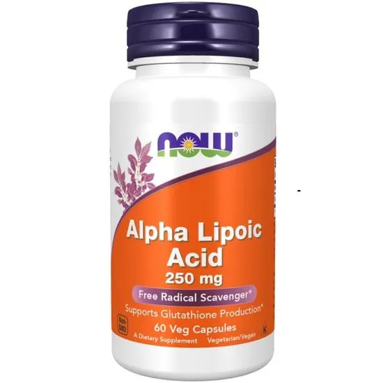 Now Foods Alpha Lipoic Acid 250Mg 60 Capsules