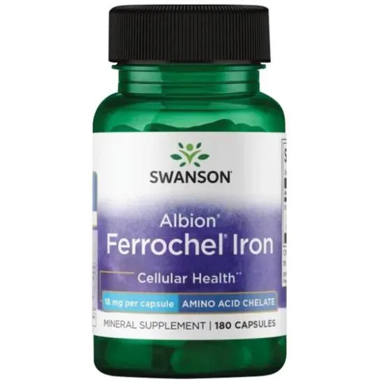 Swanson Albion Ferrochel Iron Capsules