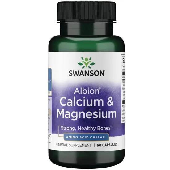 Swanson Albion Calcium & Magnesium Capsules