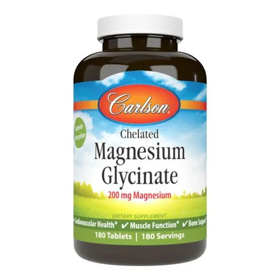 Carlson Labs Chelated Magnesium 200mg Tablets