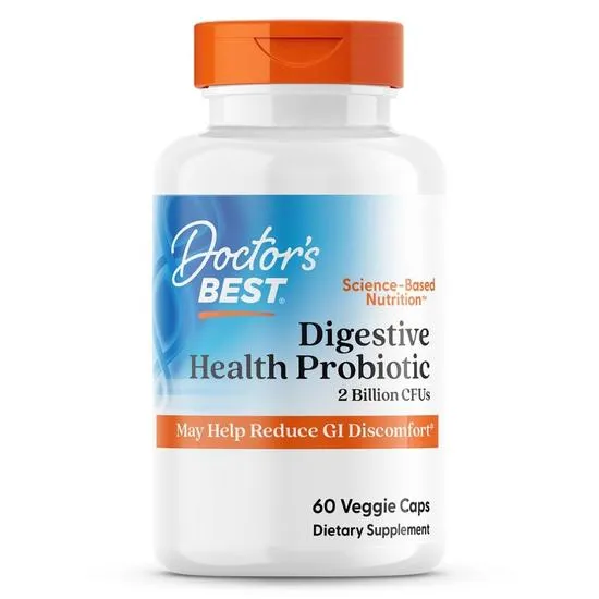 Doctor's Best Digestive Health Probiotic 2 Billion With LactoSpore Vegicaps