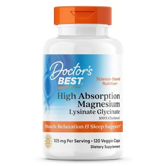 Doctor's Best High Absorption Magnesium 105mg Vegicaps