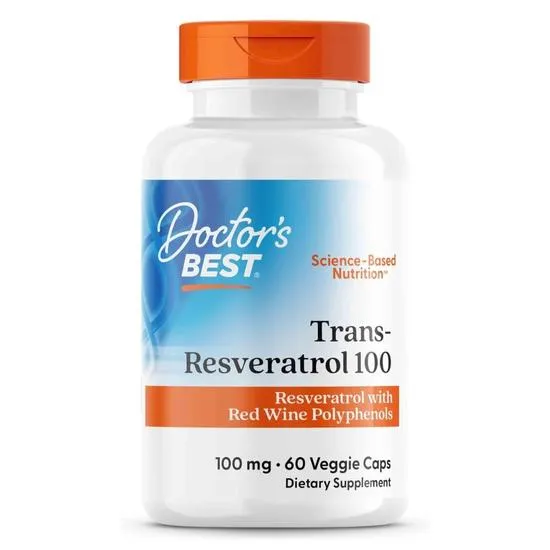 Doctor's Best Trans-Resveratrol With ResVinol-25 100mg Vegicaps