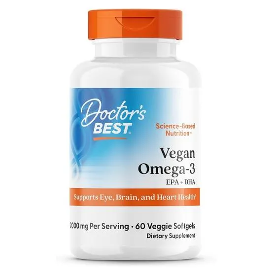 Doctor's Best Vegan Omega-3 E DHA Softgels