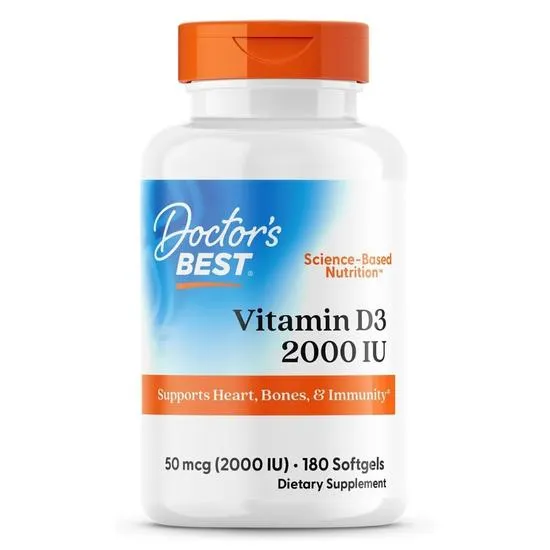 Doctor's Best Vitamin D3 2000iu Softgels