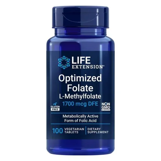 Life Extension Optimised Folate 1700mcg Vegicaps