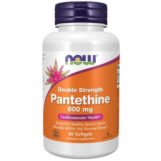 NOW Foods Pantethine 600mg Double Strength Softgels