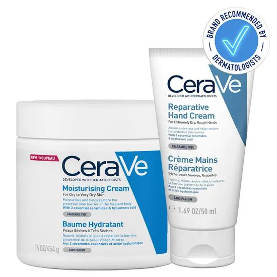 CeraVe Moisturising Cream & Reparative Hand Cream Duo