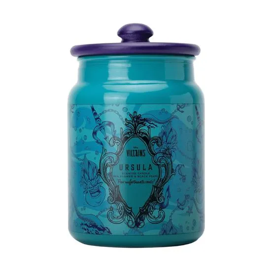 Disney Ursula Sea Flower Black Pearl Ceramic Candle