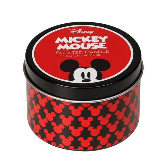 Disney Mickey Red Cedar Musk Tin Candle