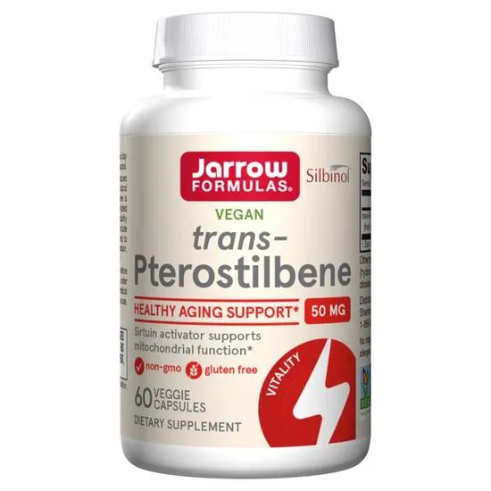 Jarrow Formulas transPterostilbene 50mg Vegicaps