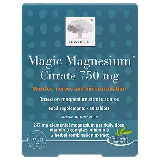 New Nordic Magic Magnesium Citrate 750mg Tablets