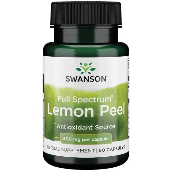 Swanson Full Spectrum Lemon Peel 400mg Capsules