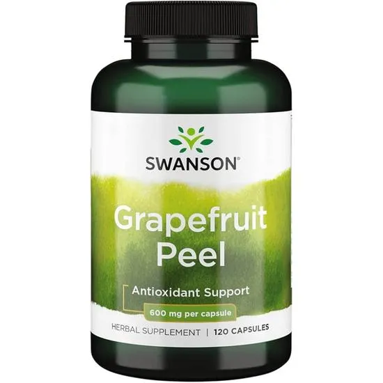 Swanson Grapefruit Peel 600mg Capsules
