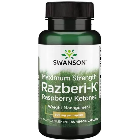 Swanson Razberi-K 500mg Maximum Strength Capsules