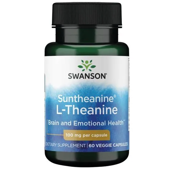 Swanson Suntheanine L-Theanine 100mg Capsules