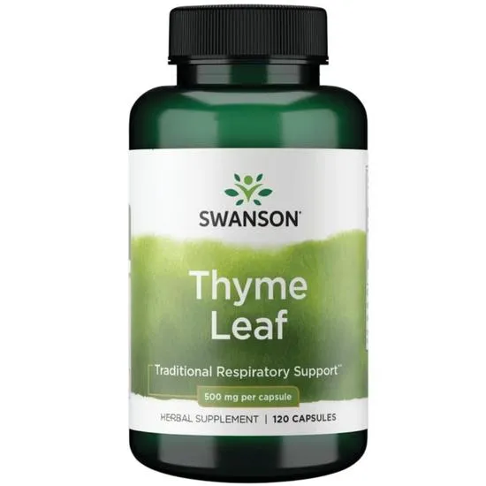 Swanson Thyme Leaf 500mg Capsules