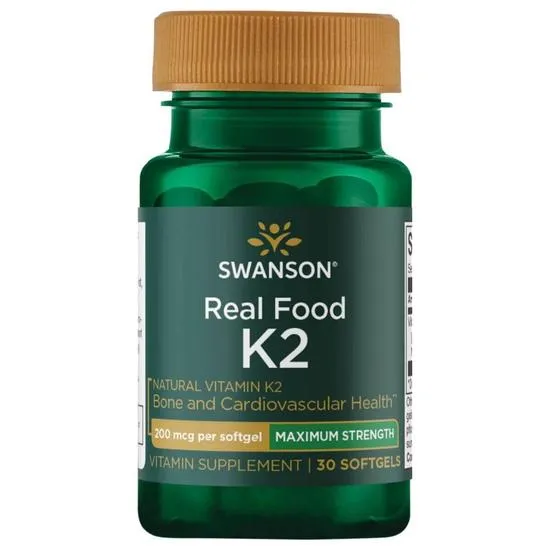 Swanson Vitamin K2 Natural 200mcg Softgels