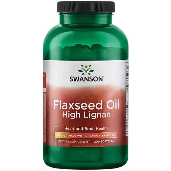 Swanson Flaxseed Oil High Lignan Softgels