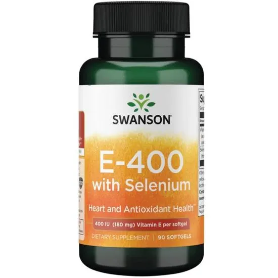 Swanson E With Selenium 400iu Softgels