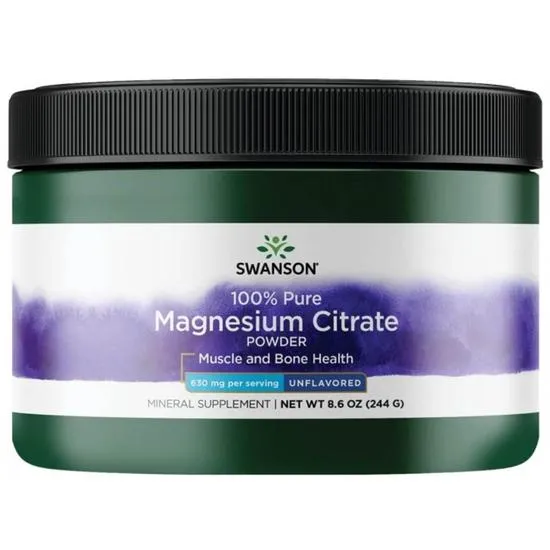 Swanson Magnesium Citrate Powder 630mg
