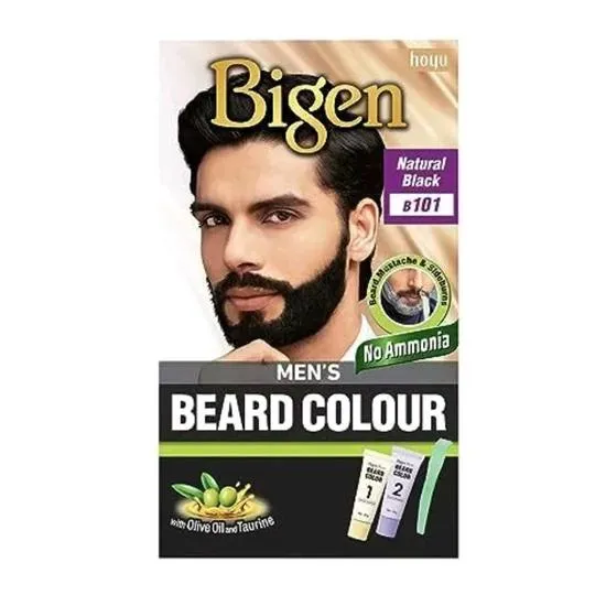 Bigen Men's Beard Colour Natural Black B101
