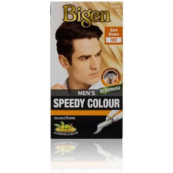 Bigen Men's Speedy Colour Hair Dye Dark Brown 103