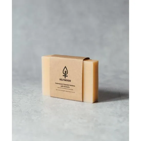 Hiltwood Cedarwood & Spanish Verbena With Turmeric Natural Soap Bar