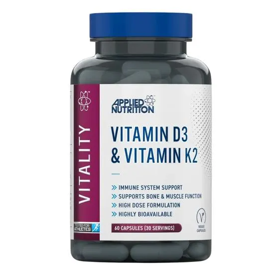 Applied Nutrition Vitamin D3 & Vitamin K2 Capsules