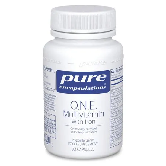 Pure Encapsulations O.N.E. Multivitamin With Iron Capsules