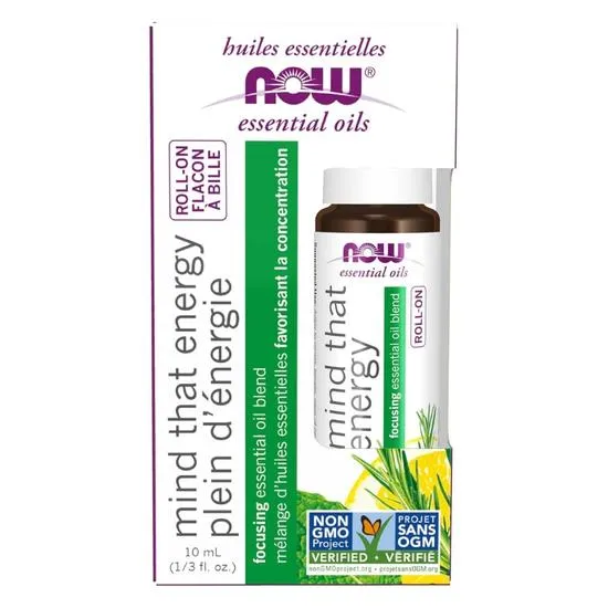 NOW Foods Mind That Energy Essential Oil Roll-On